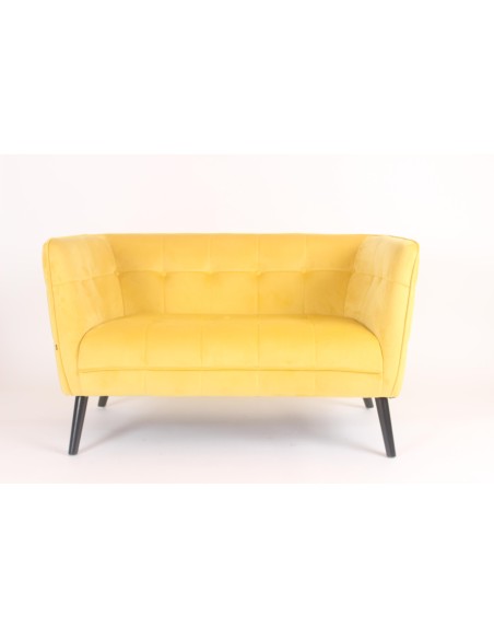 448628-canape 2pl linda velours jaune 72x128,5xh75,5cm