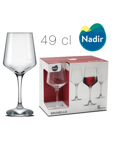 verre a pied brunello 49 cl x6