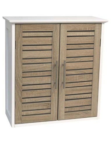 9903306 - meuble haut structure mdf/2 portes et etagere interieure mdf - stockho
