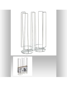 porte caps fixe tassx32 chrome L. 17,8 x P. 8,5 x H. 27 cm