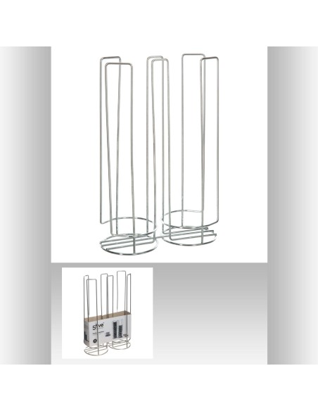 porte caps fixe tassx32 chrome L. 17,8 x P. 8,5 x H. 27 cm