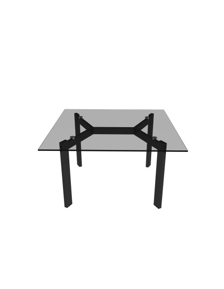 table appoint flex  carre - plateau fume - 80x45cm
