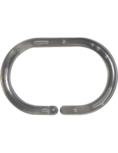 2201180 - set de 12 anneaux de douche ps - gris translucide