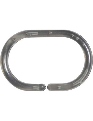 2201180 - set de 12 anneaux de douche ps - gris translucide