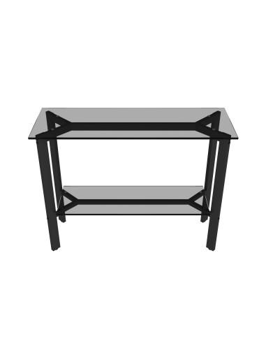 console flex  - plateau fume- 100x35x75cm