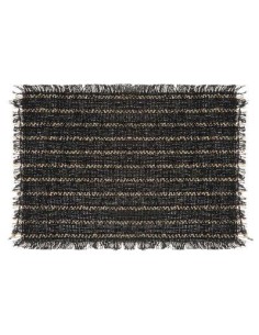 set table jute noir 45x30
