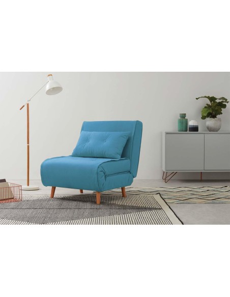 448833 fauteuil convertible mateo turquoise