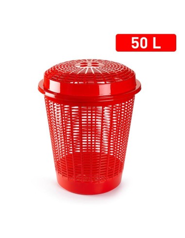 1148907 - coffre é linge rond rouge