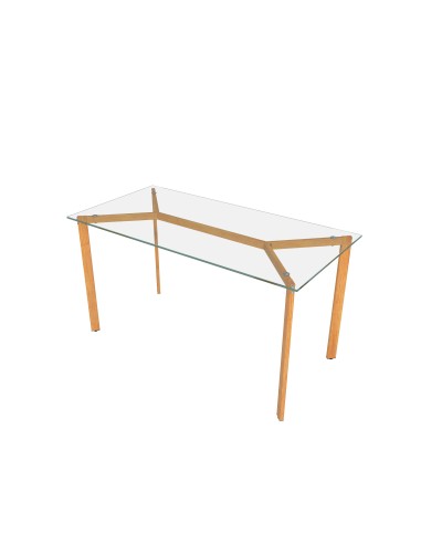 table flex ronde - plateau fume - 110x75cm