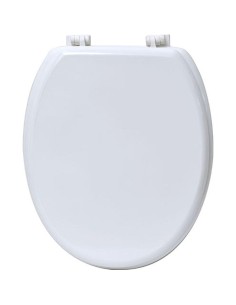 4101100 - abattant wc mdf 18 pouces attaches plastiques - blanc