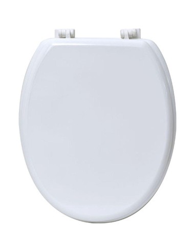 4101100 - abattant wc mdf 18 pouces attaches plastiques - blanc
