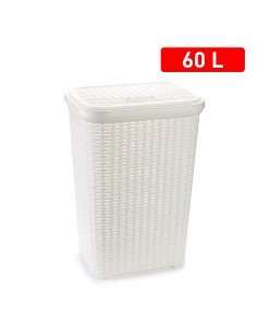 1177501-coffre a linge rattan blanc