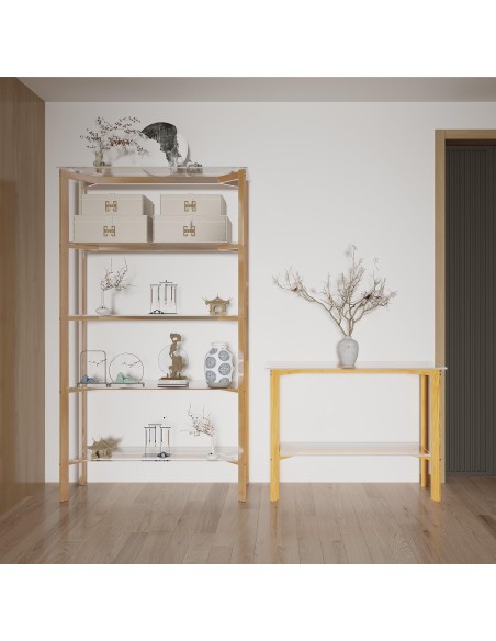 etagere flex  - plateau fume - 100x35x185cm