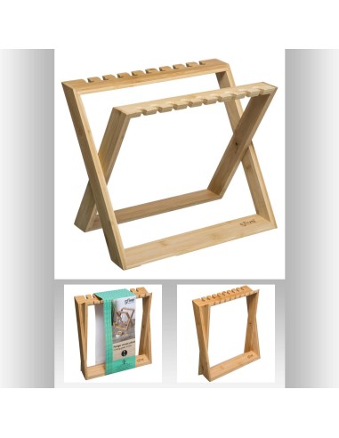rack verrex10 pliant bambou L. 33 x P. 22 x H. 28 cm