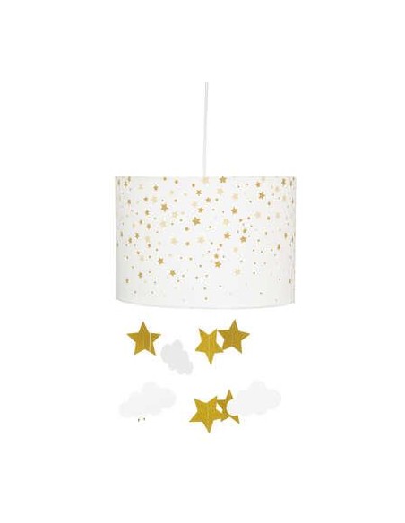 174300b-suspension blanc et ocre