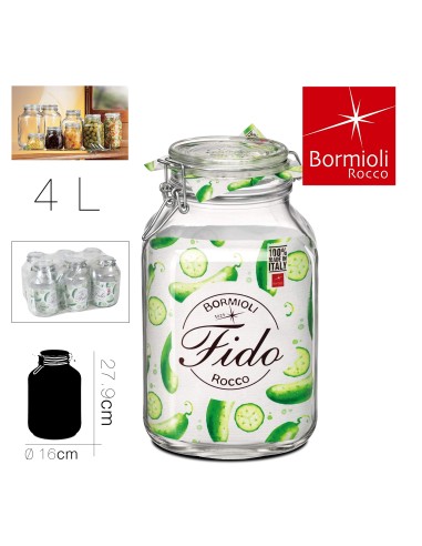 bocal hermetique fido 4 l