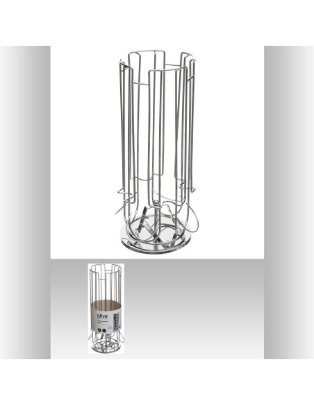 151054 - porte caps rota v/dgx24 chrome D. 14 x H. 32 cm