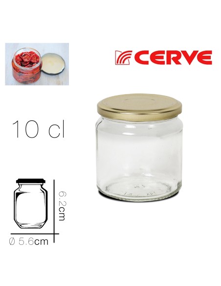 10766-bocal hermetique sottovetro 10 cl diam5.6 x 6.2 cm