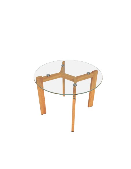 table appoint flex carre - plateau transp - 80x45cm