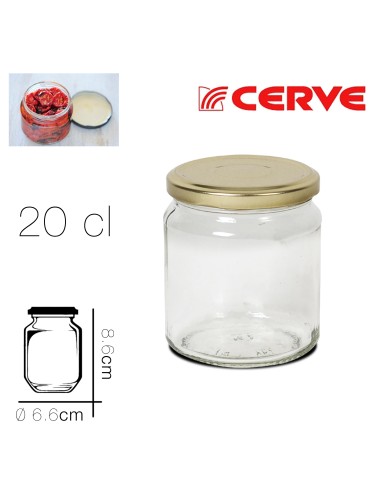 bocal hermetique sottovetro 20 cl diam6.6 x 8.6 cm
