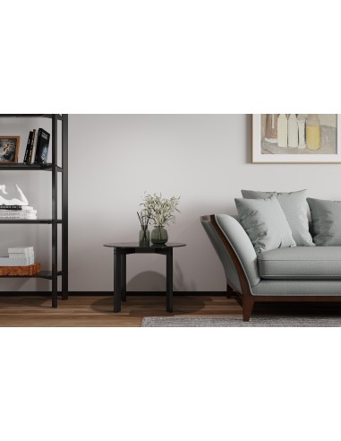 table appoint flex  ronde - plateau transp - 60x45cm