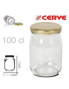 bocal hermetique sottovetro 1 l diam 10.6 x 16 cm