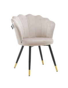 453899-chaise malia en velours beige