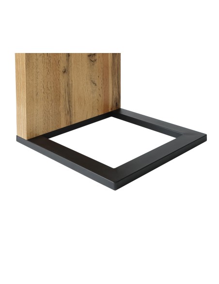 chevet opta 40x40x55cm glass 02 white