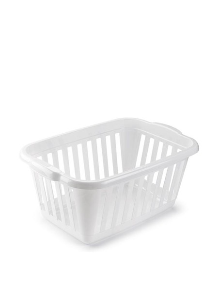1136501 - panier é linge rectangulaire blanc