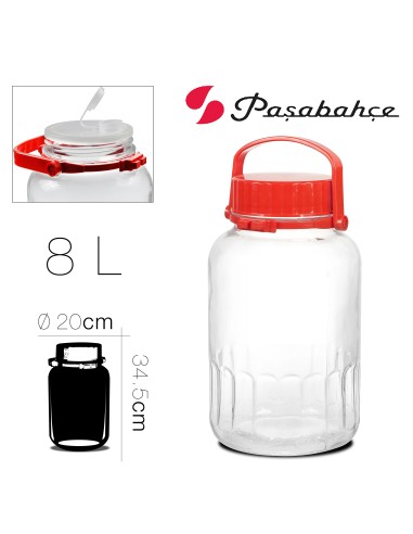 18228 - bocal harvest diam. 20 x h 34.5 cm / 8000cc