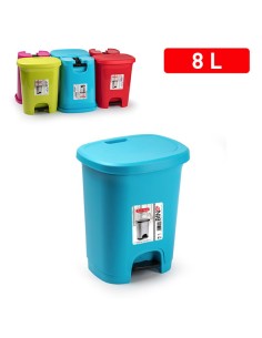 12230 - poubelle é pedale color 8l
