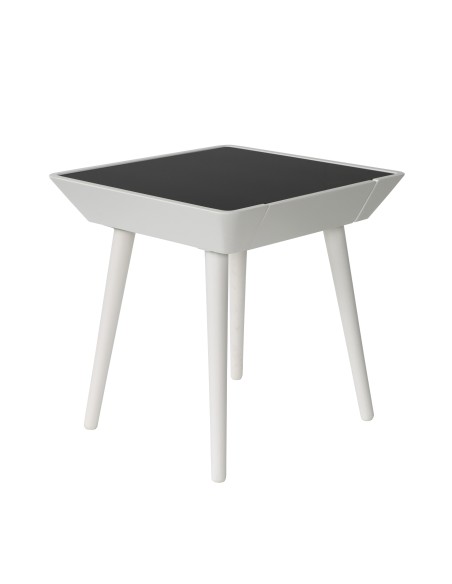 table de chevet avani 49x49x52 glass 01 noir pds blanc