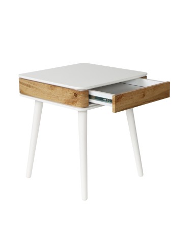 table de chevet mova 45x45x52 blanc