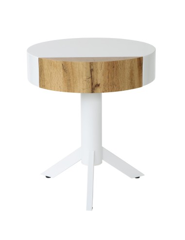 chevet rond fonas 45x45x52 blanc