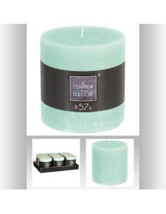 103124e-bougie rnd rustic menth 10x10 D. 10 cm