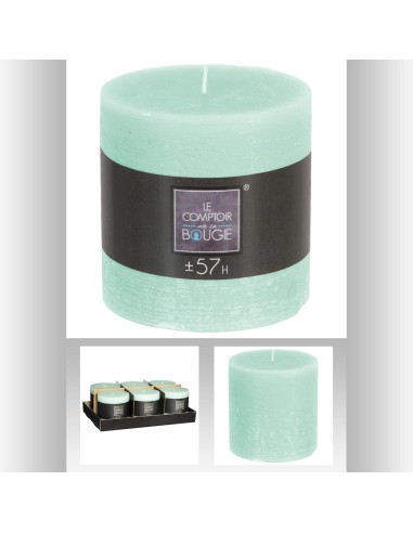 103124e-bougie rnd rustic menth 10x10 D. 10 cm