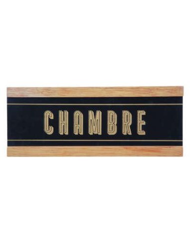 plaque porte bois loft 25x10