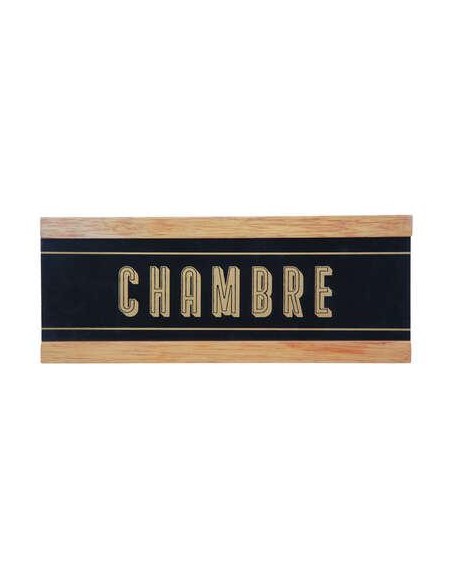 plaque porte bois loft 25x10
