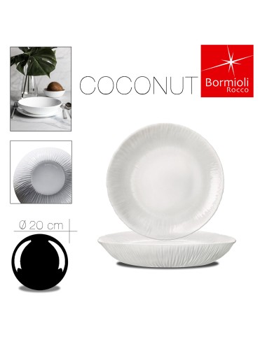 10205 - assiette creuse coconut 20 cm