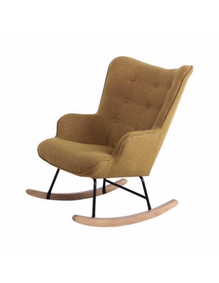 432702-fauteuil a bascule h92x100x68cm gris