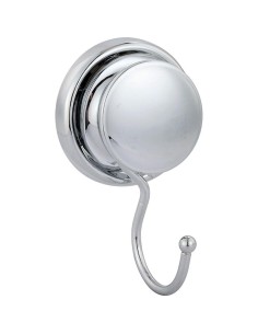917099 - crochet metal sur ventouses - chrome