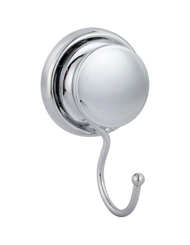 917099 - crochet metal sur ventouses - chrome