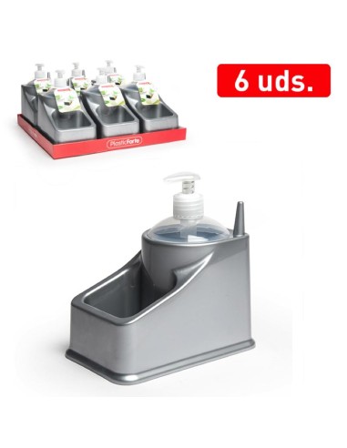 1209812 - porte éponge + savoniére square argent