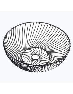 154008b - corbeille fruits tors 30cm noi D. 30 x H. 11,7 cm