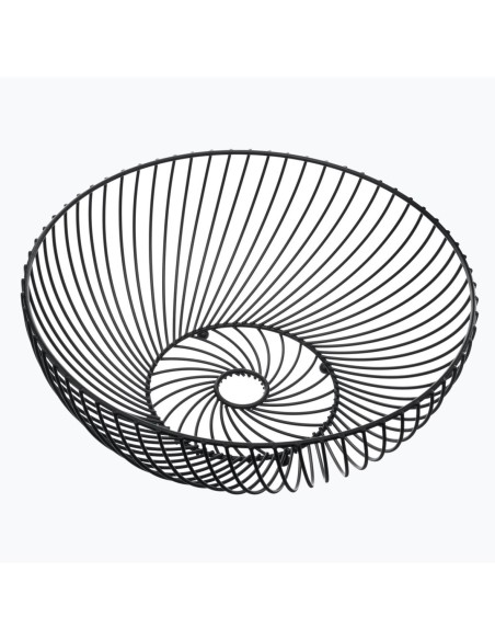 154008b - corbeille fruits tors 30cm noi D. 30 x H. 11,7 cm