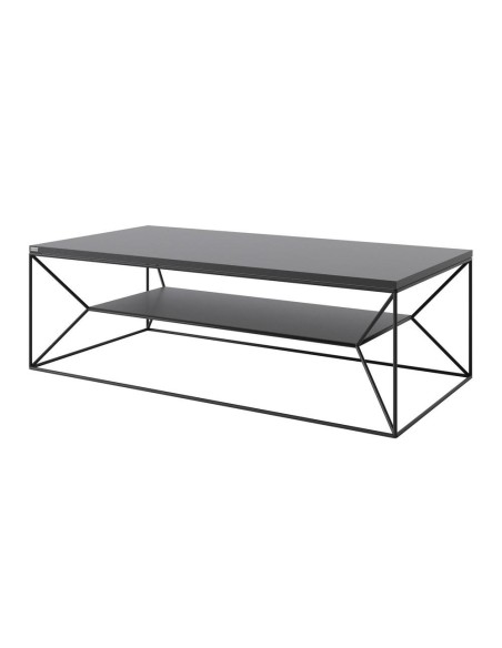 kumi - table basse rectangle kumi 100x30x45 noir