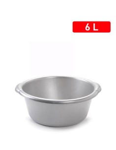 1148012-bassine ronde 6 l  argent