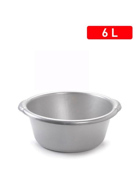 1148012-bassine ronde 6 l  argent