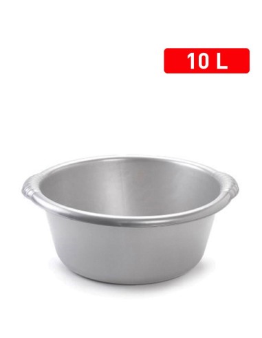 1150612-bassine ronde 10 l  n argent