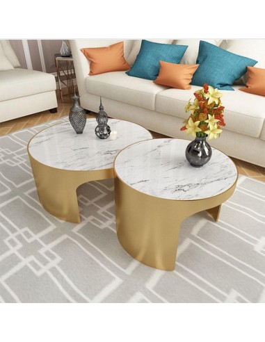 set de 2 table karan basse gm80x42 pm60x50cm